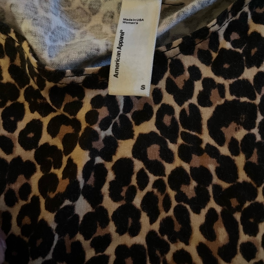 American apparel leopard dress